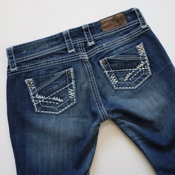 BKE Denim Jeans STELLA 26 R 26 x 31.5 Low Rise Boot Flare - Picture 6 of 9